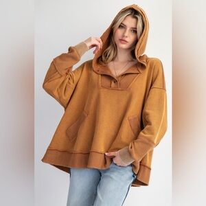 Cozy Tan Hooded Sweatshirt
